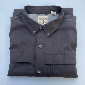 RedHead Brand Co. Men's Button-Down Shirt - Dark Brown size XL